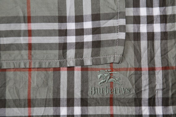 Authentic BURBERRY vintage cotton scarf handkerch… - image 3