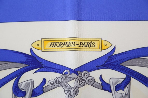 Authentic Hermès Le Mors a la Conetable Silk Scar… - image 3