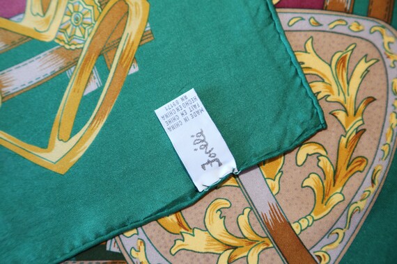 Authentic Forele vintage silk twill scarf square … - image 3