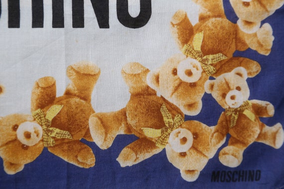 Authentic MOSCHINO designer cotton scarf handkerc… - image 3