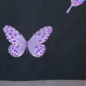 Authentic Hanae Mori designer Butterfly silk scarf vintage Like New image 5