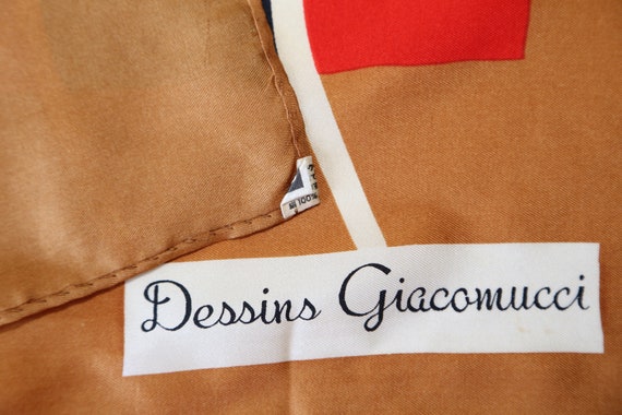 Authentic Dessins Giacomucci silk twill striped s… - image 3