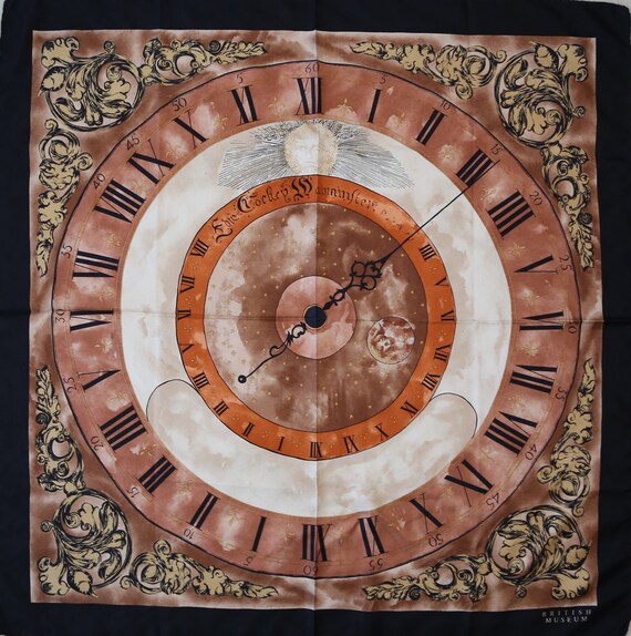 Rare! Authentic British Museum silk twill scarf v… - image 2