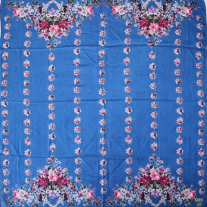 Authentic Anna Sui designer cotton scarf neckerchief vintage image 2