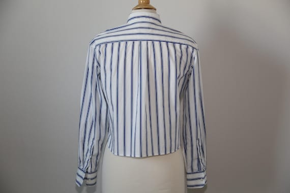 Authentic GAP cropped button down shirt vintage w… - image 3