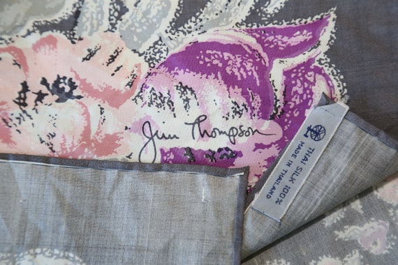 Authentic Jim Thompson luxury designer silk scarf… - image 6