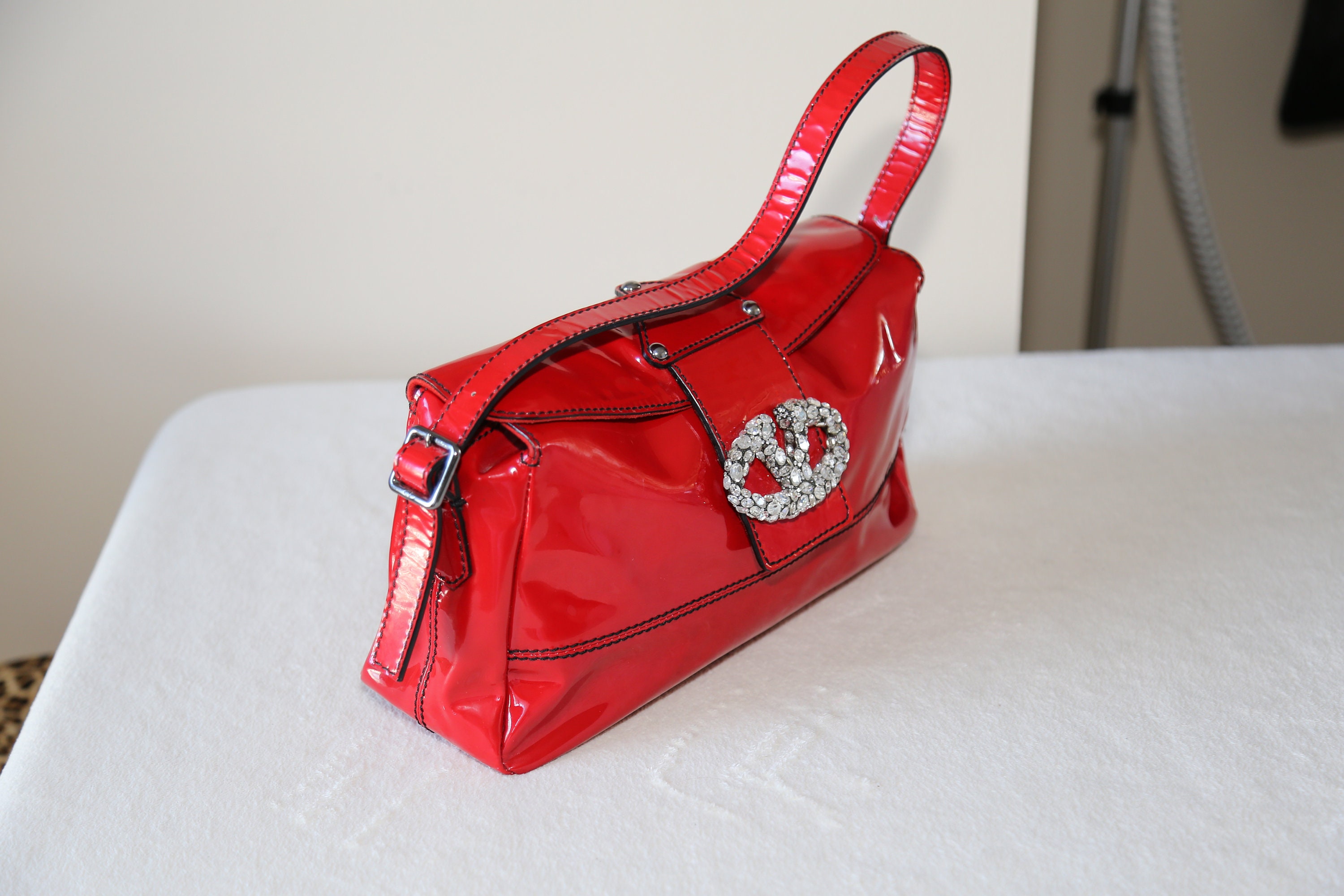 希少 ヴィンテージ イタリア La Borsa ラボルサ ハンドバッグ 赤 希少 ヴィンテージ イタリア La Borsa ラボルサ ハンドバッグ 赤