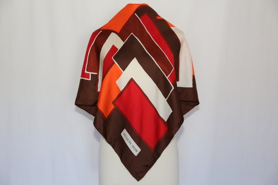 Authentic 70s JACQUES HEIM luxury designer silk t… - image 1