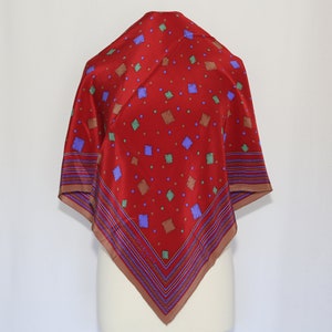 Authentic GIVENCHY Paris silk scarf vintage square gift