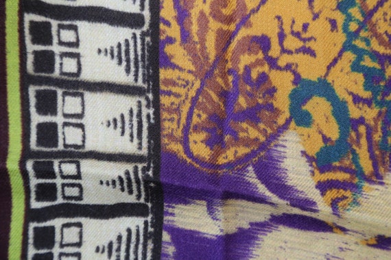 Authentic Etro Made in Italy Large wool silk blen… - image 4