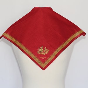 Rare! Authentic Limoges Castel France cotton scarf handkerchief bandana