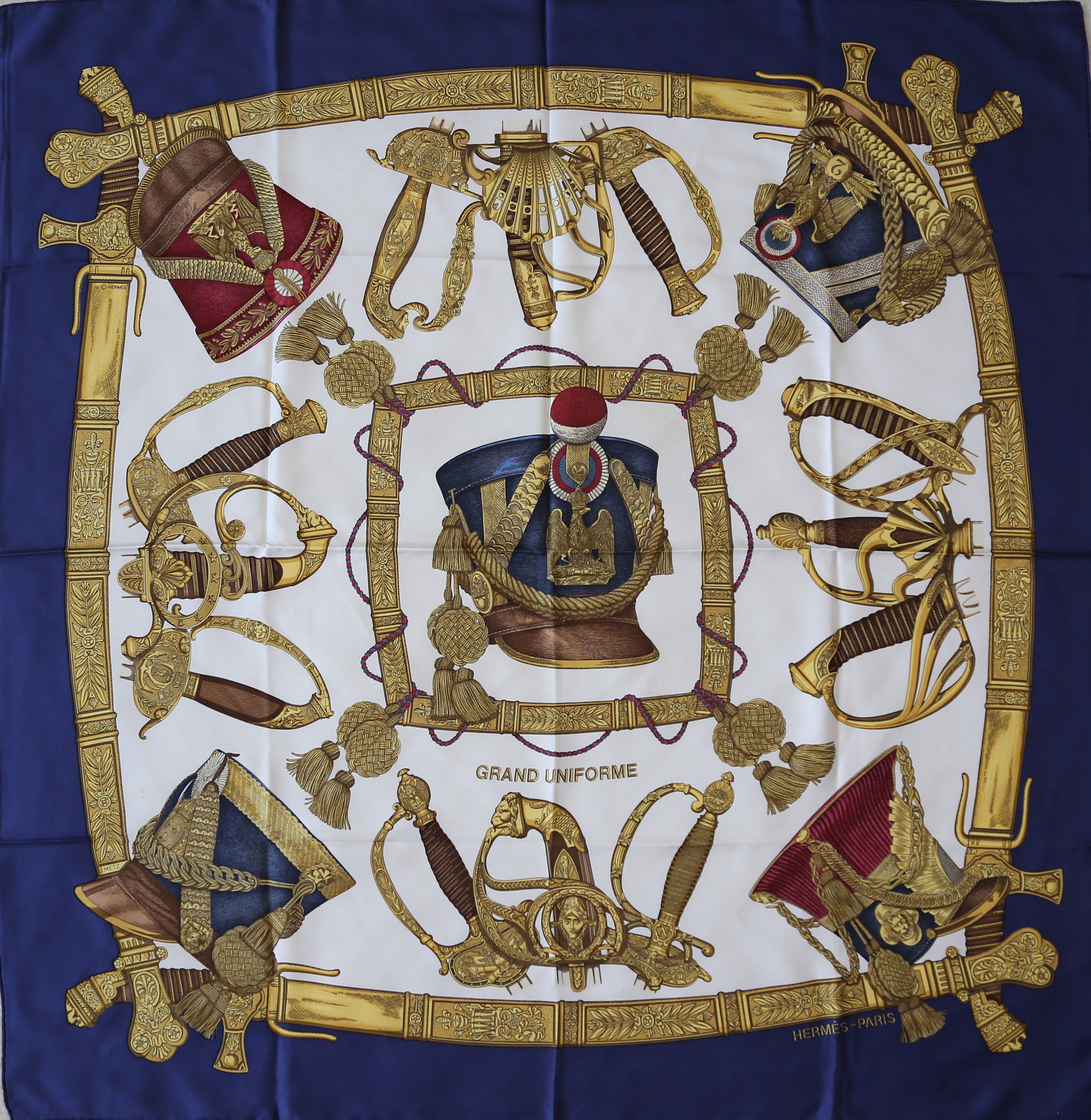 Authentic Grand Uniforme Hermes Scarf Vintage EUC - Etsy