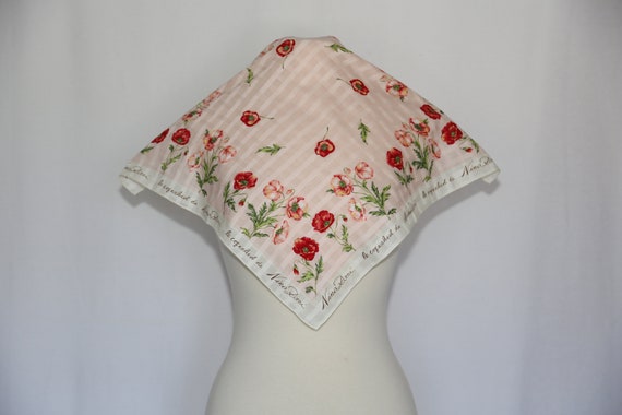 Authentic Nina Ricci luxury designer cotton scarf… - image 1