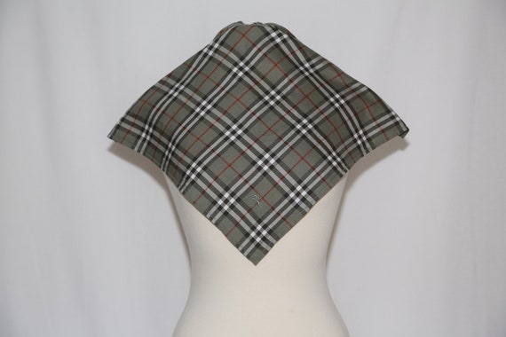 Authentic BURBERRY vintage cotton scarf handkerch… - image 1