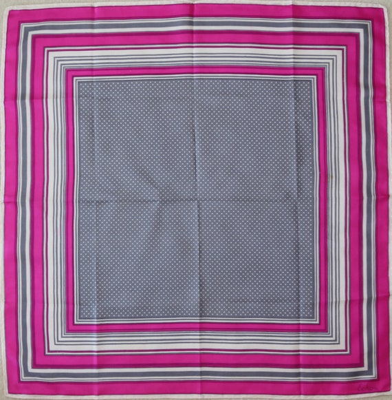 Authentic 70s Echo designer silk twill scarf vint… - image 2