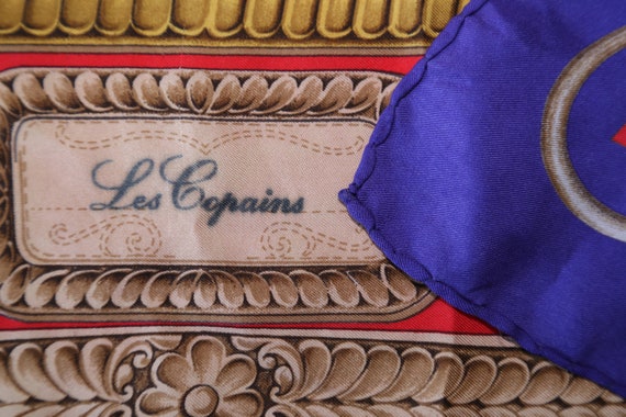 Authentic 70s Les Copains designer silk twill sca… - image 6