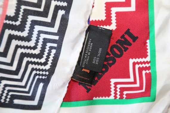 Authentic Missoni Made in Italy designer silk twi… - image 4