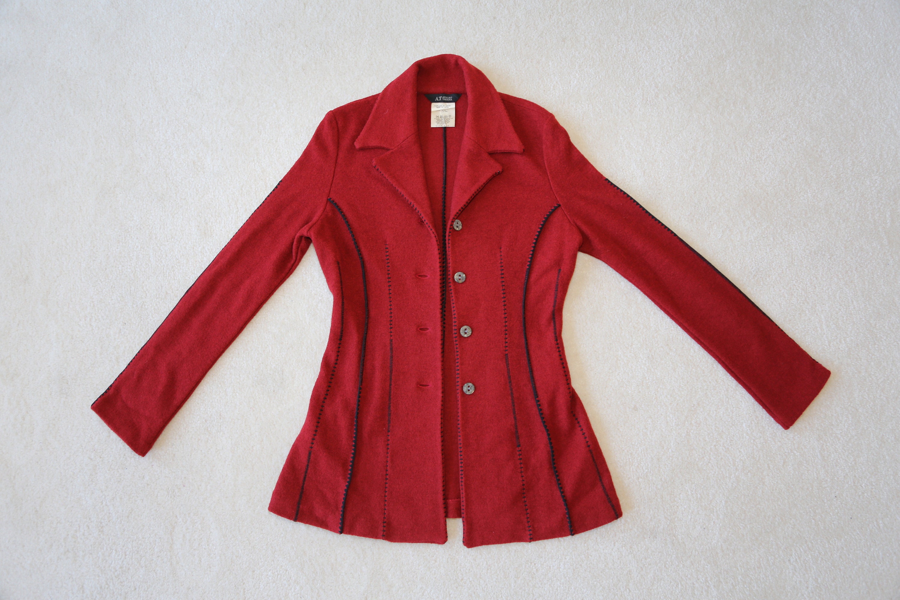 Authentic Vintage ATSURO TAYAMA DESIGNER Wool Knit Jacket
