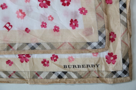 Authentic BURBERRY vintage cotton scarf neckerchi… - image 4