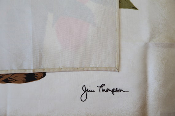 Rare! Authentic Jim Thompson small silk scarf vin… - image 3