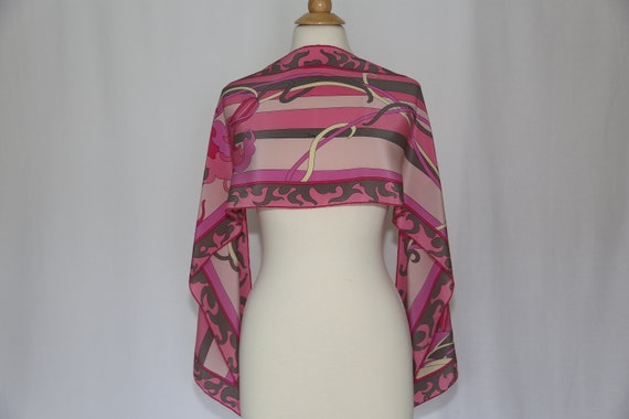 Authentic Emilio pucci luxury designer silk scarf