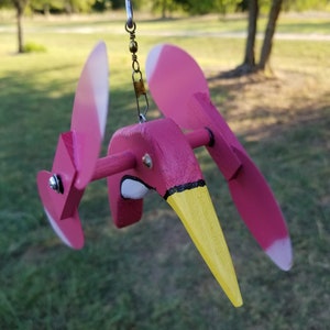 Pink Hummingbird Mini Whirligigs