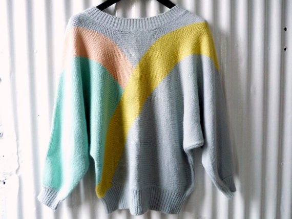 DivineLolaVintage Sweater for Women Vintage 80s- Sweater for Acrylic Women- Sweater for Vintage Women Brand Together- Sweater for Women Medium Size
