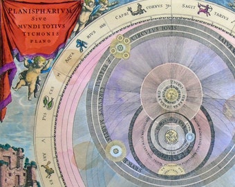 Antique Maps - Astronomical Maps V - Celestial Cartography - Andreas Cellarius 1660 - Hand colored