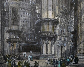 Milano - Italy - Duomo - Hand colored