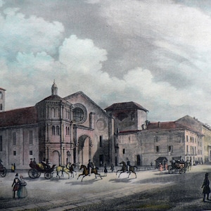 Italy -Cremona III - Antique city of Europe Hand coloured