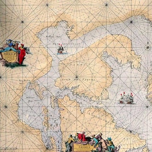 America III - Antique Maps of America (Terra Incognita) - Hand coloured