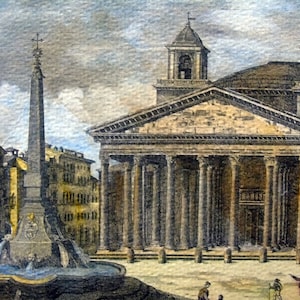 Piranesi - Panthéon - Rome,Rome,gravure Rome,Rome antique,gravures de Rome,empire romain,
