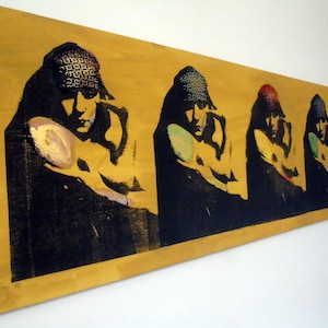 Art Nouveau,Gloria Swanson painting, Gloria Swanson silent stars hollywood actress Sunset Boulevard wall portrait Gloria Swanson