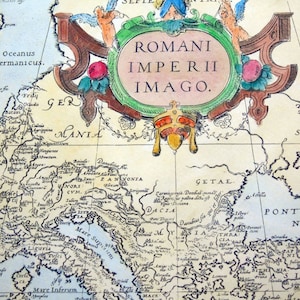 Empire romain - Rome - Cartes anciennes - Coloriées à la main