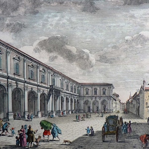 Italy - Firenze- Firenze/ S. Maria Nuova - Ancient city of Europe Hand colored