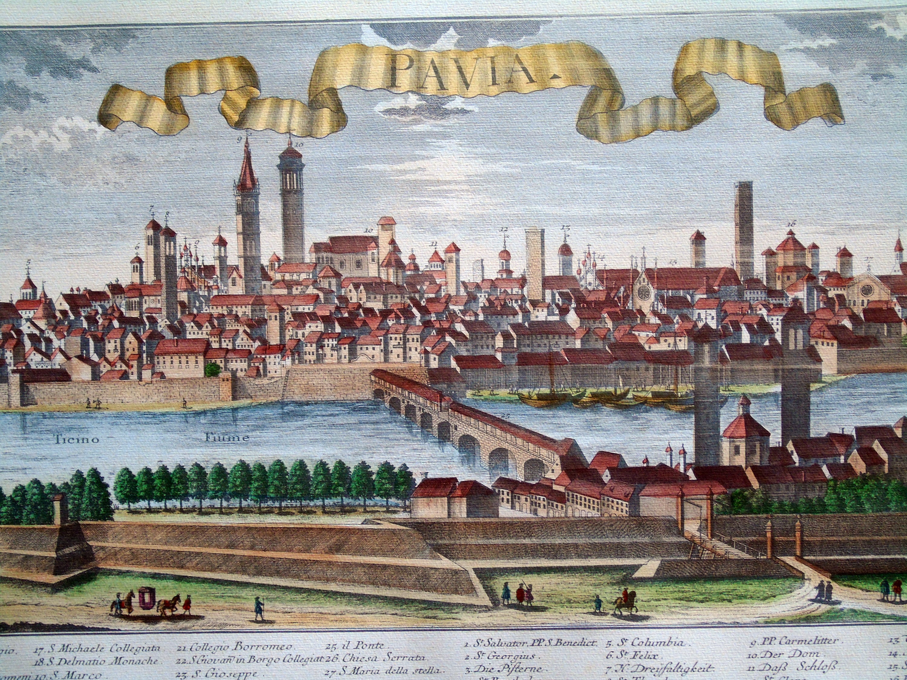 Italy -Pavia - RARE BIG FORMAT - Antique city of Europe