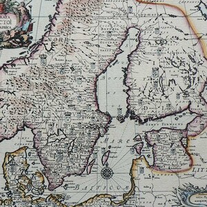 Europe - Orbis Arctoi - Cartes Europe du Nord - Coloriées à la main