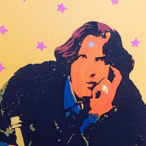 Oscar Wilde literature dorian gray portrait of oscar wilde poetry hepictureofdoriangray arkacademia hand painted dublin dandy ireland