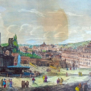 Rome - Quirinale (Quirinal) - Rossini,Rome,egraving Rome,ancient Rome,Rome etchings,Roman Empire,