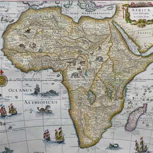 Afrique - Cartes anciennes - Coloriées à la main