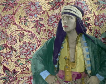 Rudolph Valentino Sheik silent stars hollywood portrait valentino italian lover arabian silentfilm classichollywood silentfilmstar rudy