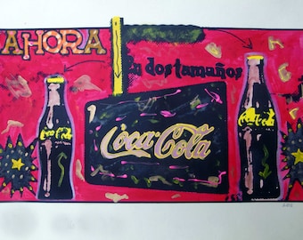 Modern art - Coca Cola - Mexican Coca Cola dos tamanos