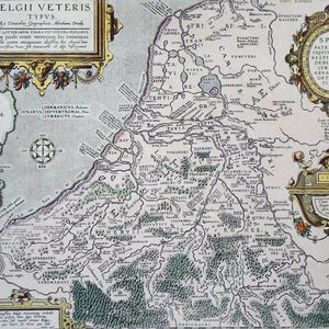 Europe - Belgique - Abraham Ortelius - Carte de l'Europe. 1584. - Colorié à la main