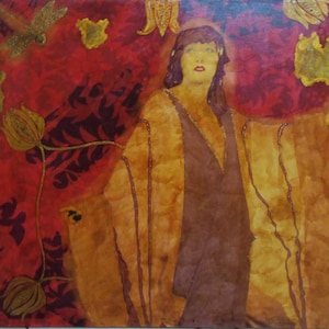 Gloria Swanson painting by Gloria Swanson silent stars hollywood actress Sunset Boulevard portrait Gloria Swanson wall art handmade