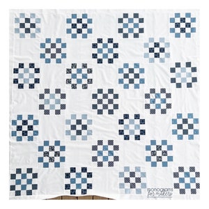 Snowbird Quilt Kit in Bella Solid and Camille Roskelley Fabrics  - Kit Contains Everything for the Top and Binding, Pattern Sold Seperately
