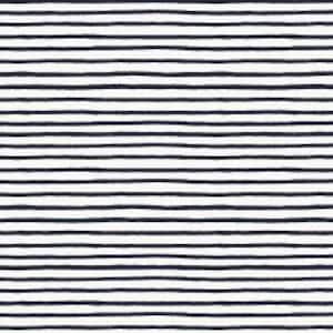 Bon Voyage Festive Stripe in Navy Blue by Rifle Paper Co RP609 NA2 - Cotton Fabric Sold by Half Yard Increments, Cut Continuously
