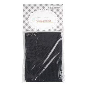 Lori Holt for Riley Blake Designs & Zweigart Vintage Cross Stitch Cloth 10-Count Tula in Blackboard - 17” x 17”