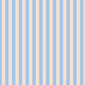 Primavera by Rifle Paper Co for Cotton and Steel Periwinkle Cabana Stripe - Fabric by the Half Yard