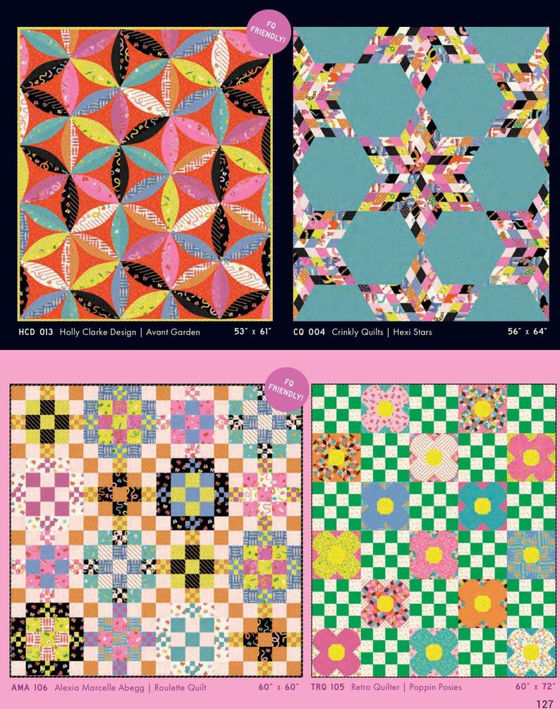 Quilt Roulette Quilt Pattern Ruby Star Ooh Lucky Lucky Mini Dot in Black RS4102 19 - Fabric Priced ...