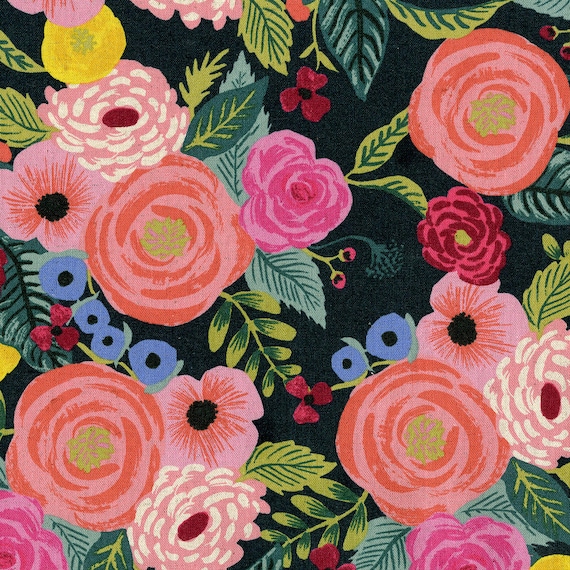 CANVAS Rifle Paper - Juliet Rose in Navy CANVAS Rifle Paper - Juliet Rose in Navy